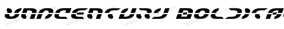 VnNCentury BoldItal字体转换